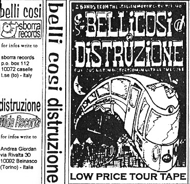 BELLICOSI / DISTUZIONE - LOW PRICE TOUR TAPE 1997